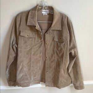NorthStyle Vintage Lightweight Tan Corduroy Jacket‎ — Women's Large